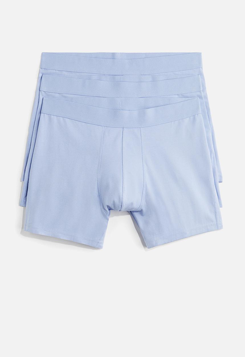 H&M - 3-Pack mid trunks with lycra® - light blue