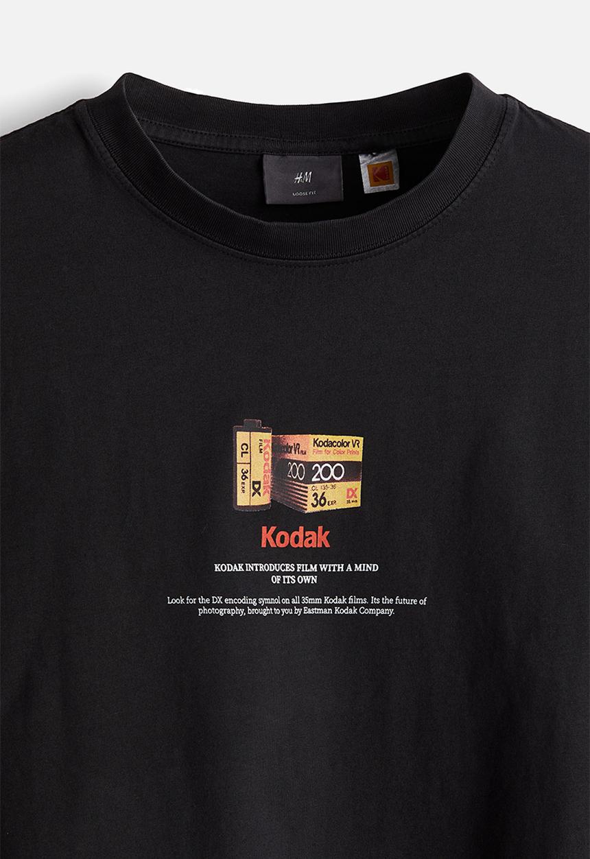 H&M - Loose fit t-shirt - black kodak