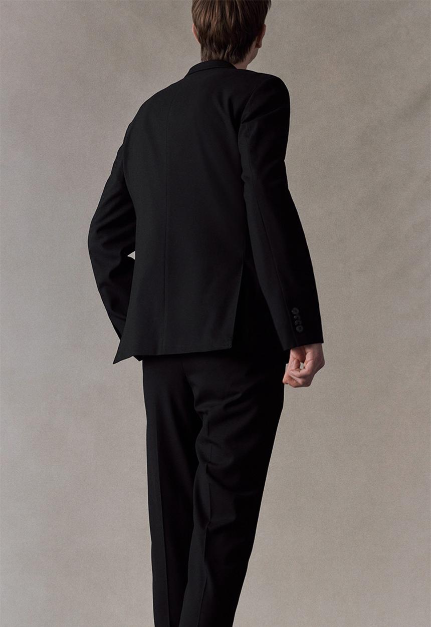H&M - Slim fit suit trousers - black