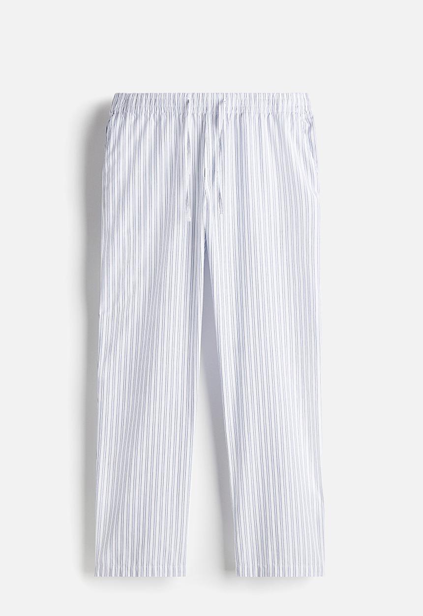 H&M - Relaxed fit poplin trousers - white