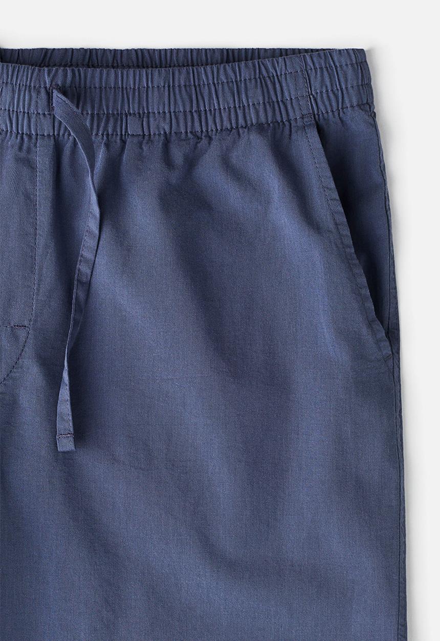 H&M - Relaxed fit poplin trousers - dark blue