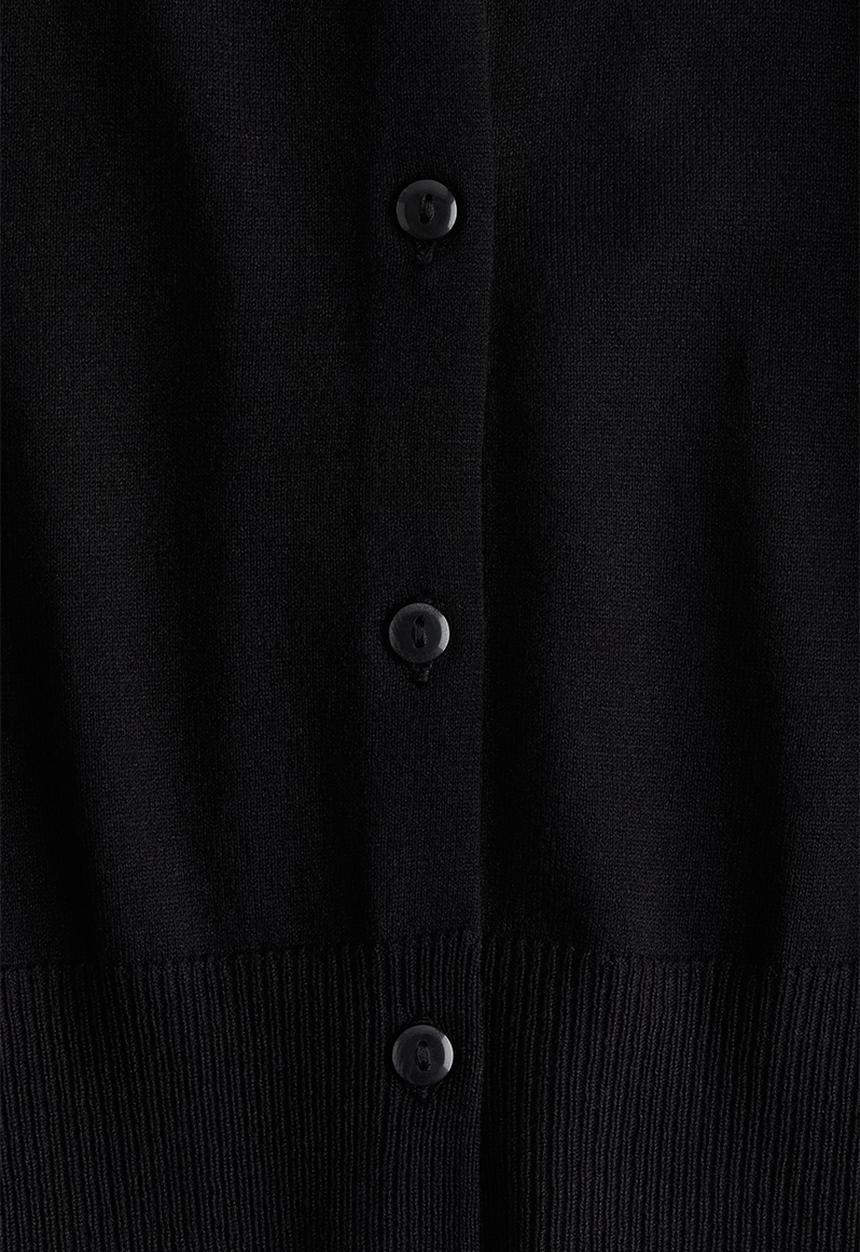 H&M - Button-front sweater vest - black