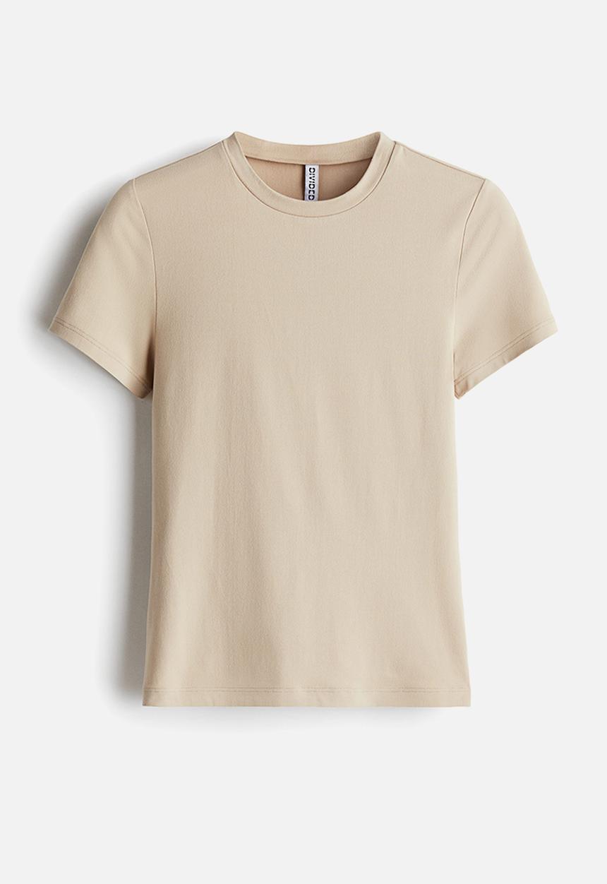 H&M - Fitted t-shirt - beige