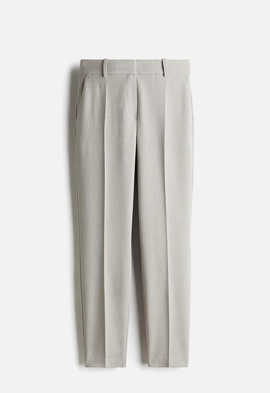 H&M - Cigarette trousers - light greige