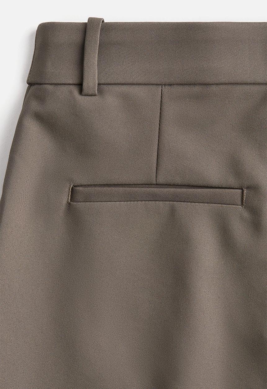 H&M - Cigarette trousers - dark khaki green