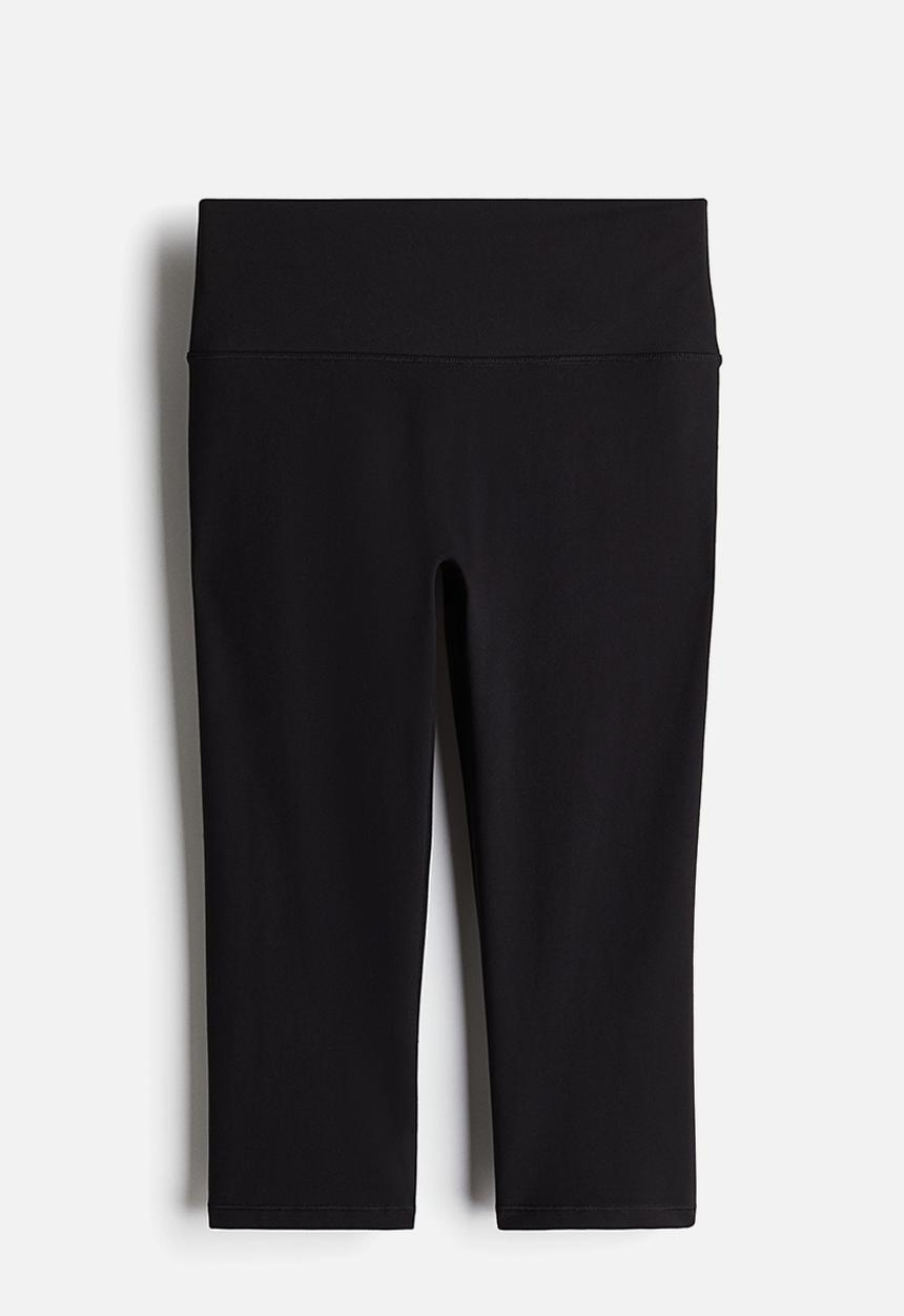 H&M - Capri sports leggings with softmove™ - black