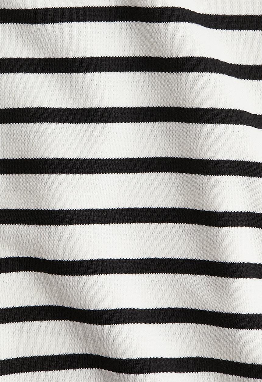 H&M - Dropped-shoulder sweatshirt - white striped