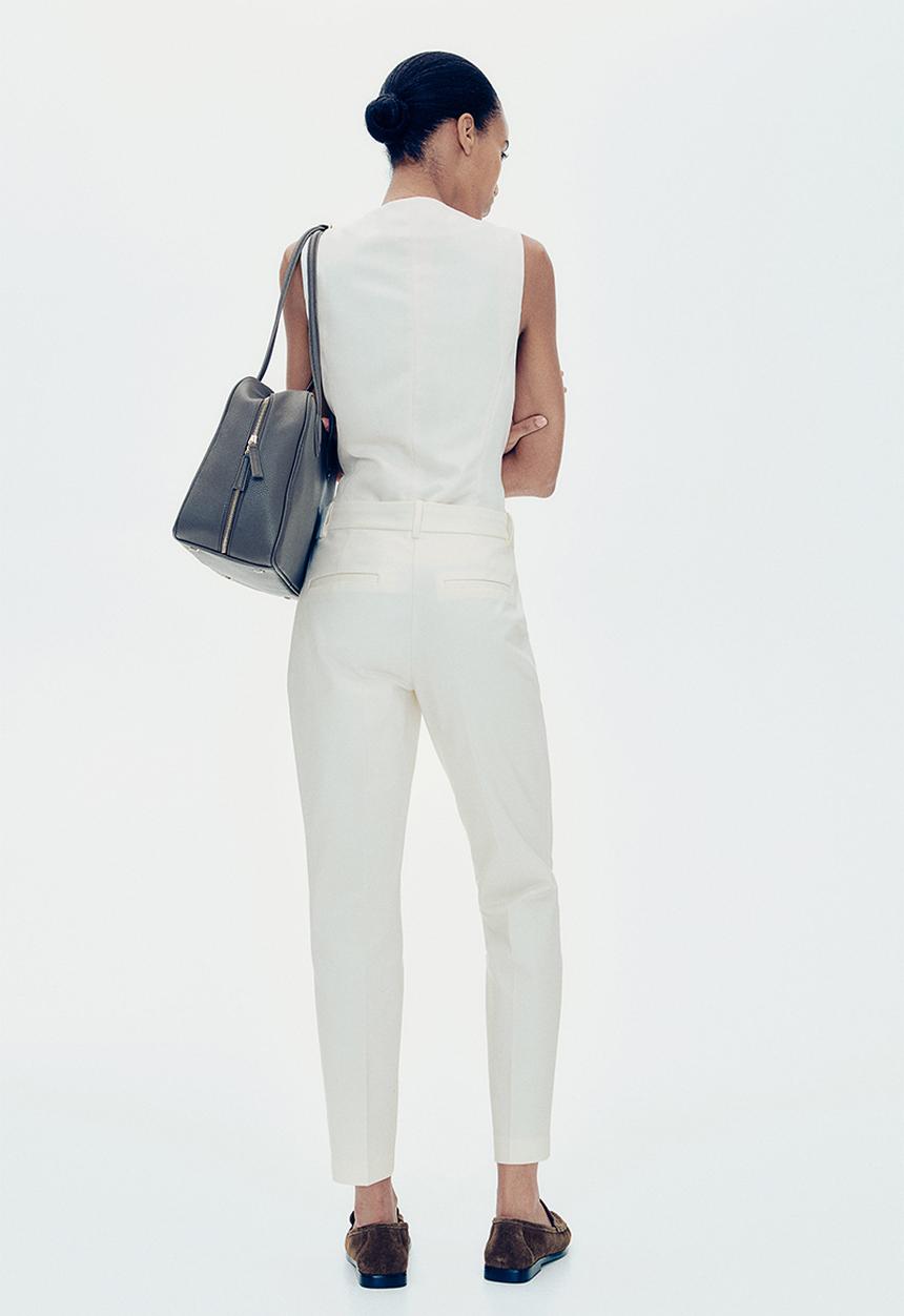 H&M - Cigarette trousers - white