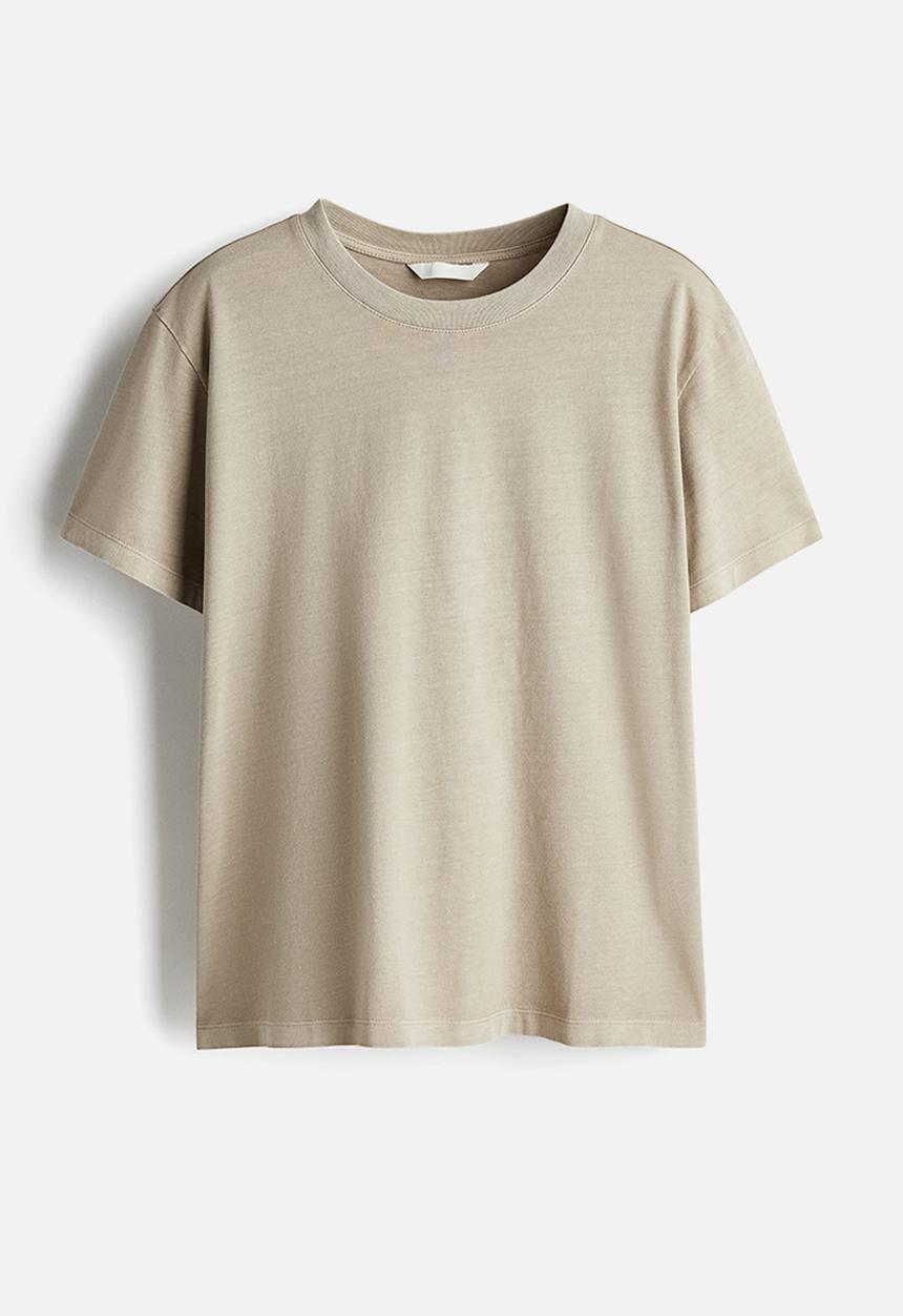 H&M - Cotton t-shirt - beige