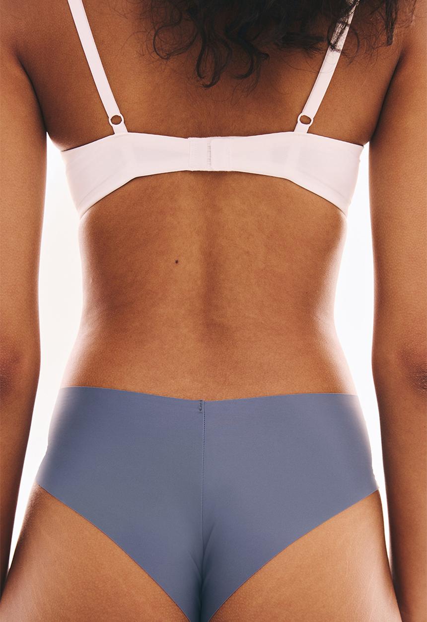 H&M - 3-Pack invisible hipster briefs - pigeon blue & navy blue