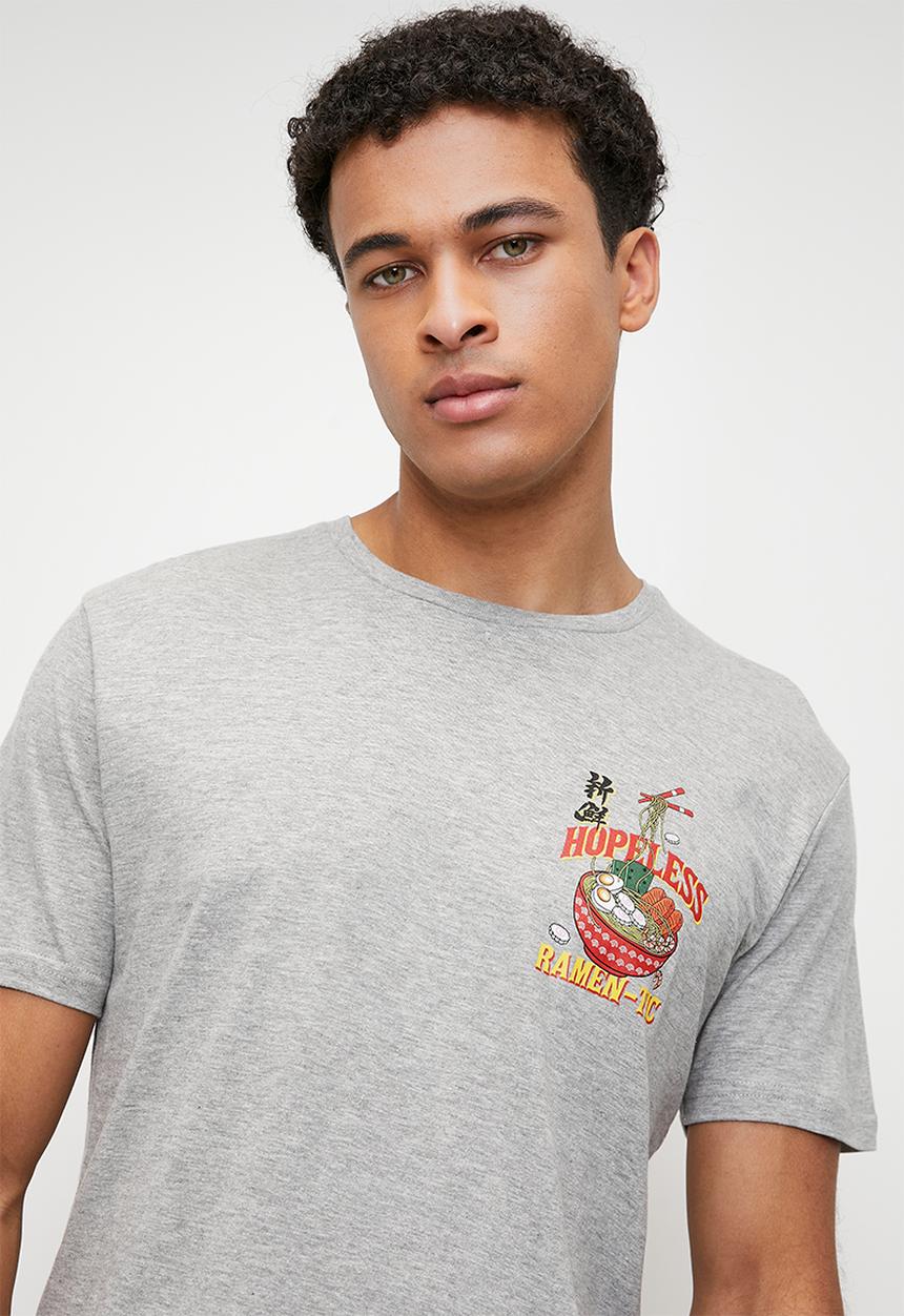 Brave Soul - T-shirts - Light Grey Marl