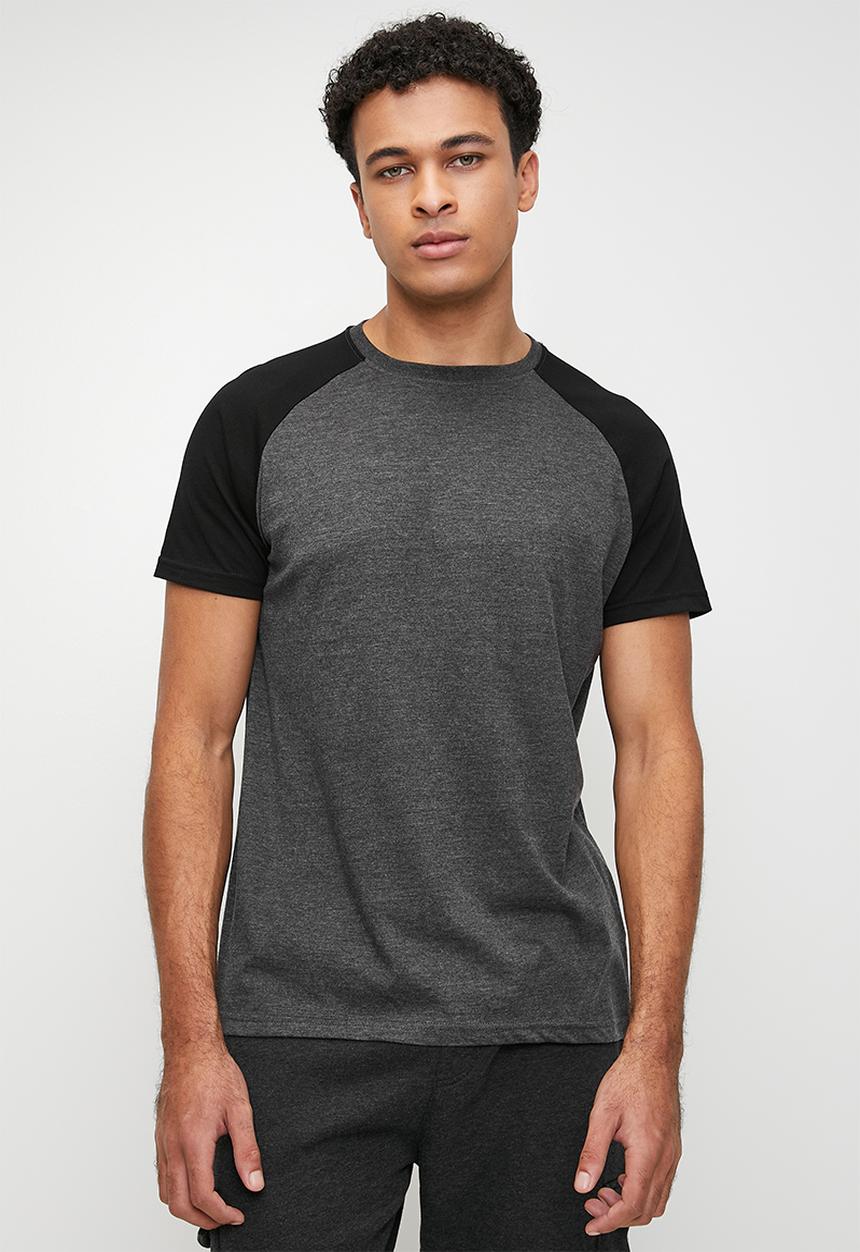 Brave Soul - T-Shirts - Black Charcoal Marl