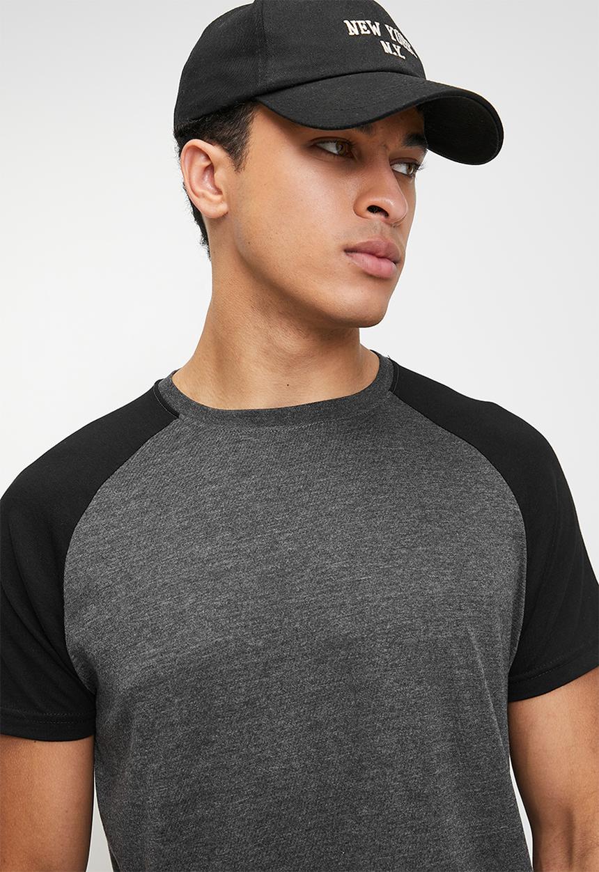 Brave Soul - T-Shirts - Black Charcoal Marl