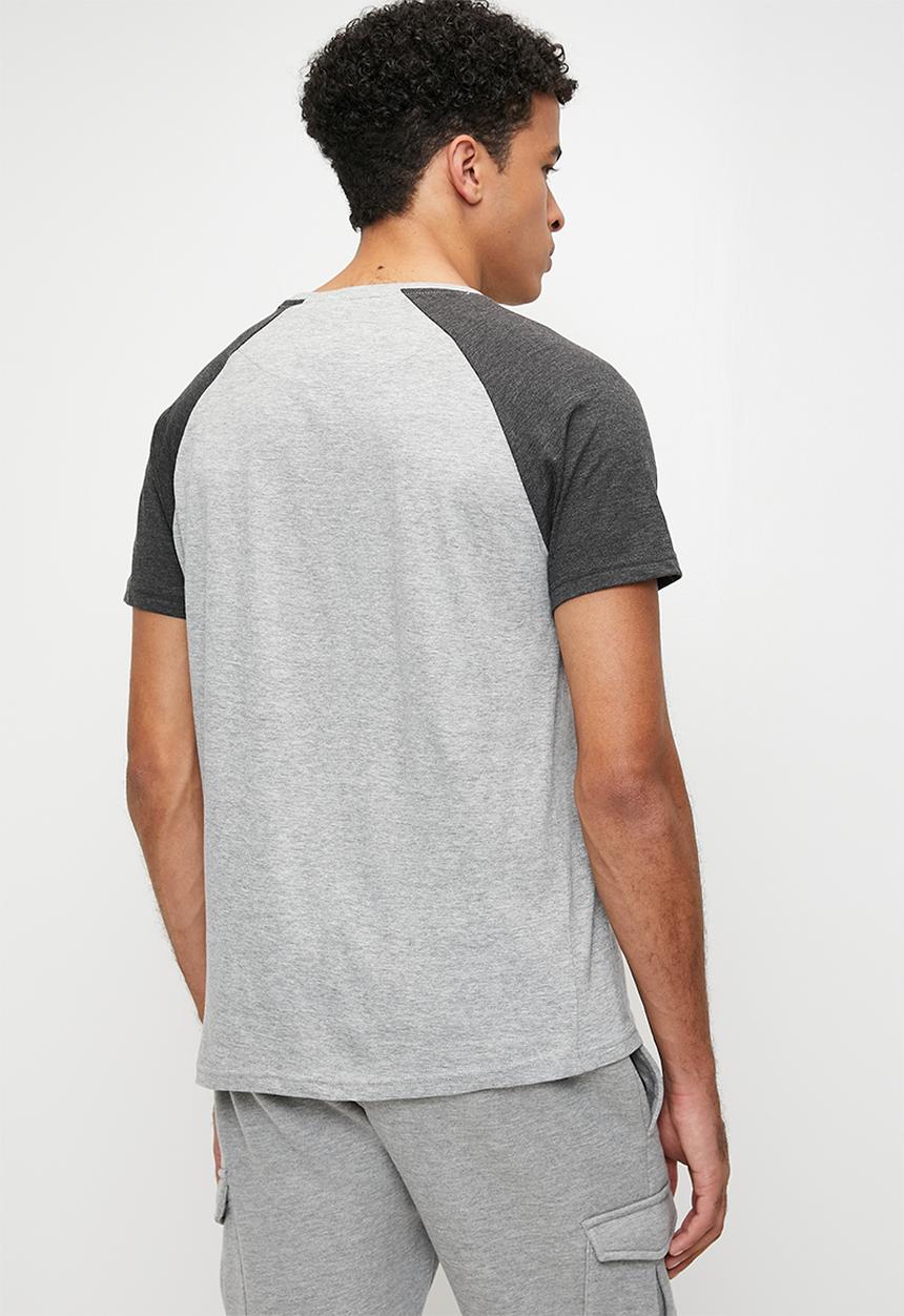 Brave Soul - T-Shirts - Light Grey Marl