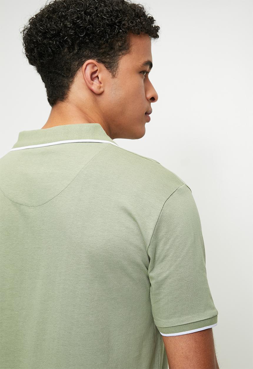 Brave Soul - Polo T-Shirts - Washed Sage