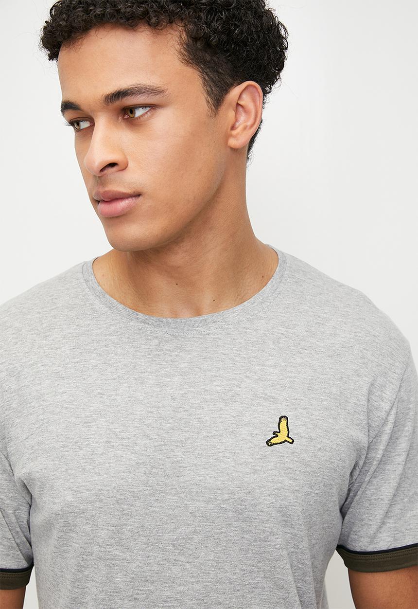 Brave Soul - T-Shirts - Light Grey Marl