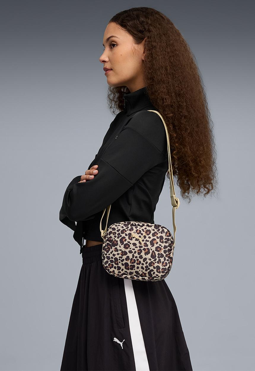 PUMA - Pop crossbody bag - toasted almond animal