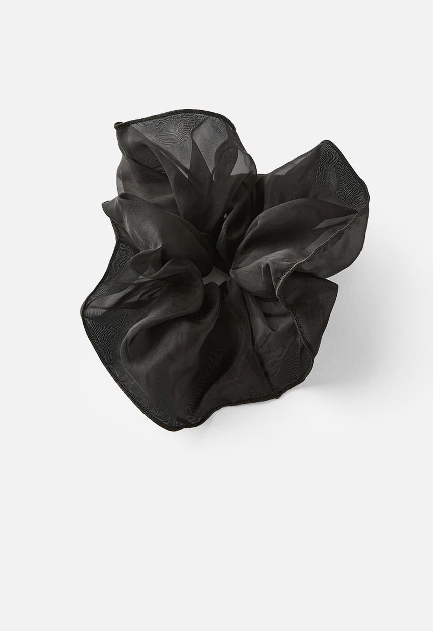 Rubi - Stella scrunchie- black organza