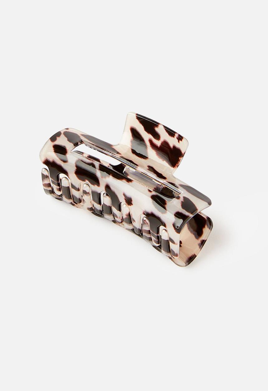 Rubi - Amber hair claw - western cow print