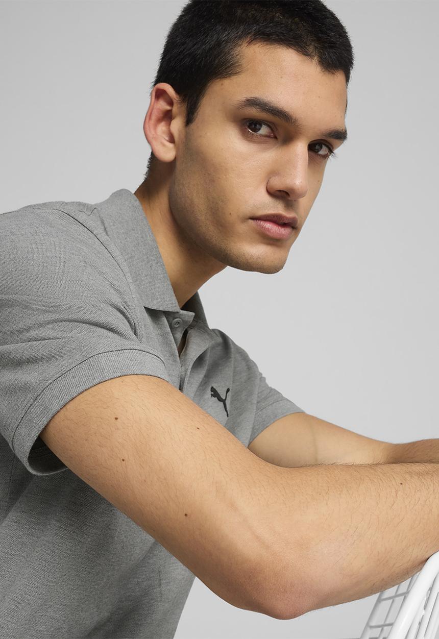 PUMA - Essential Pique Polo - Grey