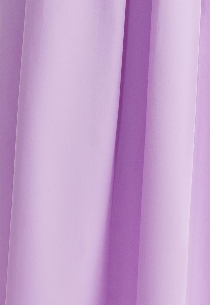 Trendyol - A-Line Corset-Look Midi Chic Evening Dress  - lilac