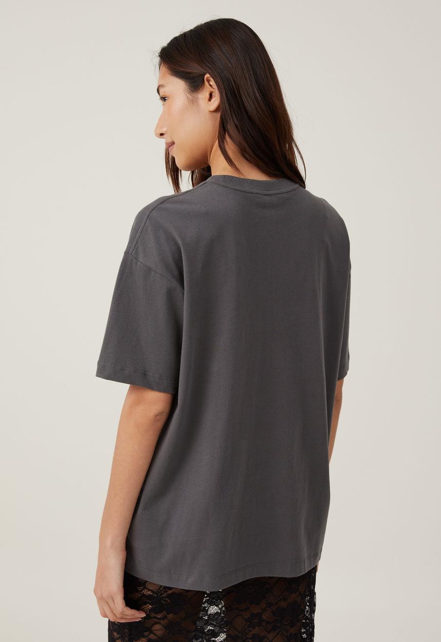 Cotton On - The Boxy Oversized Tee - Graphite