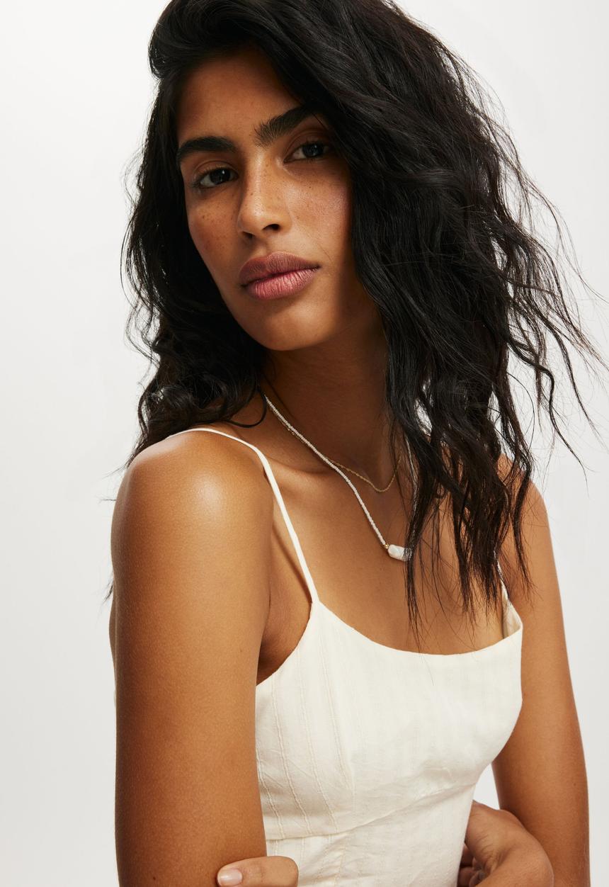 Cotton On - Alexis seamed maxi dress - coconut