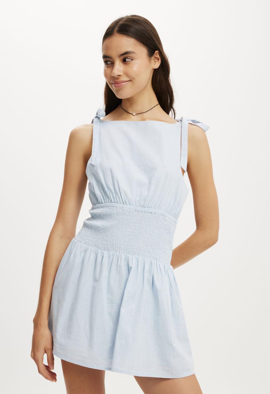 Cotton On - Lola tie shoulder mini dress - molly vine floral