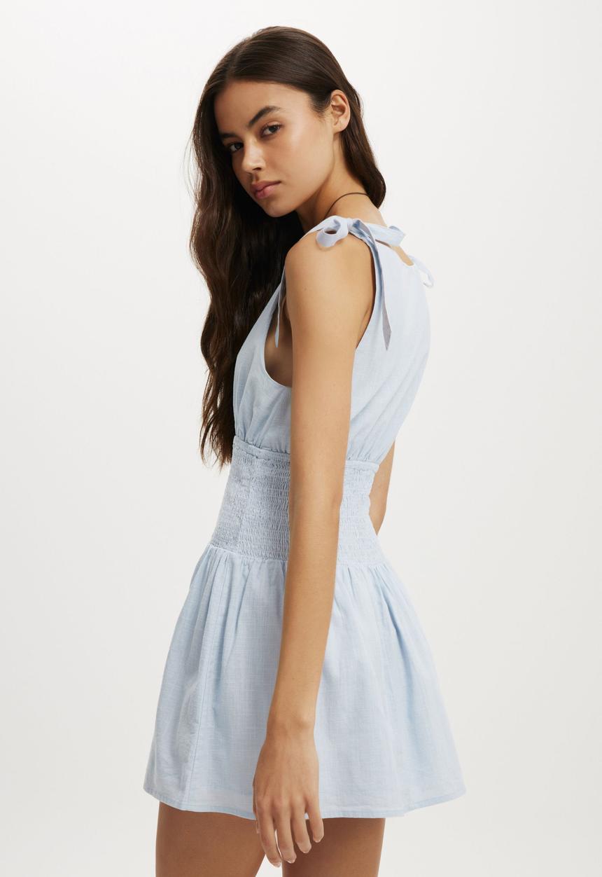 Cotton On - Lola tie shoulder mini dress - molly vine floral