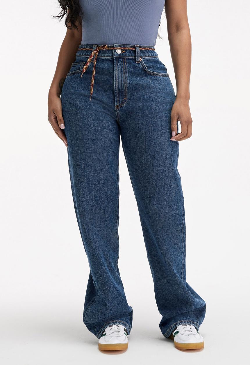 Cotton On - Plus curvy 91 straight jean - celeste blue