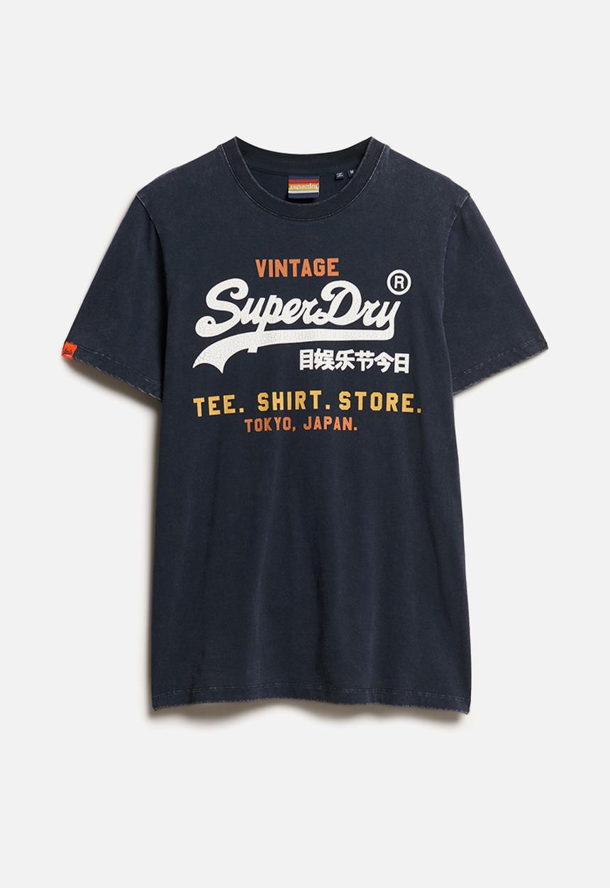 Superdry. - Vl Cali Relaxed Tee - Nautical Navy