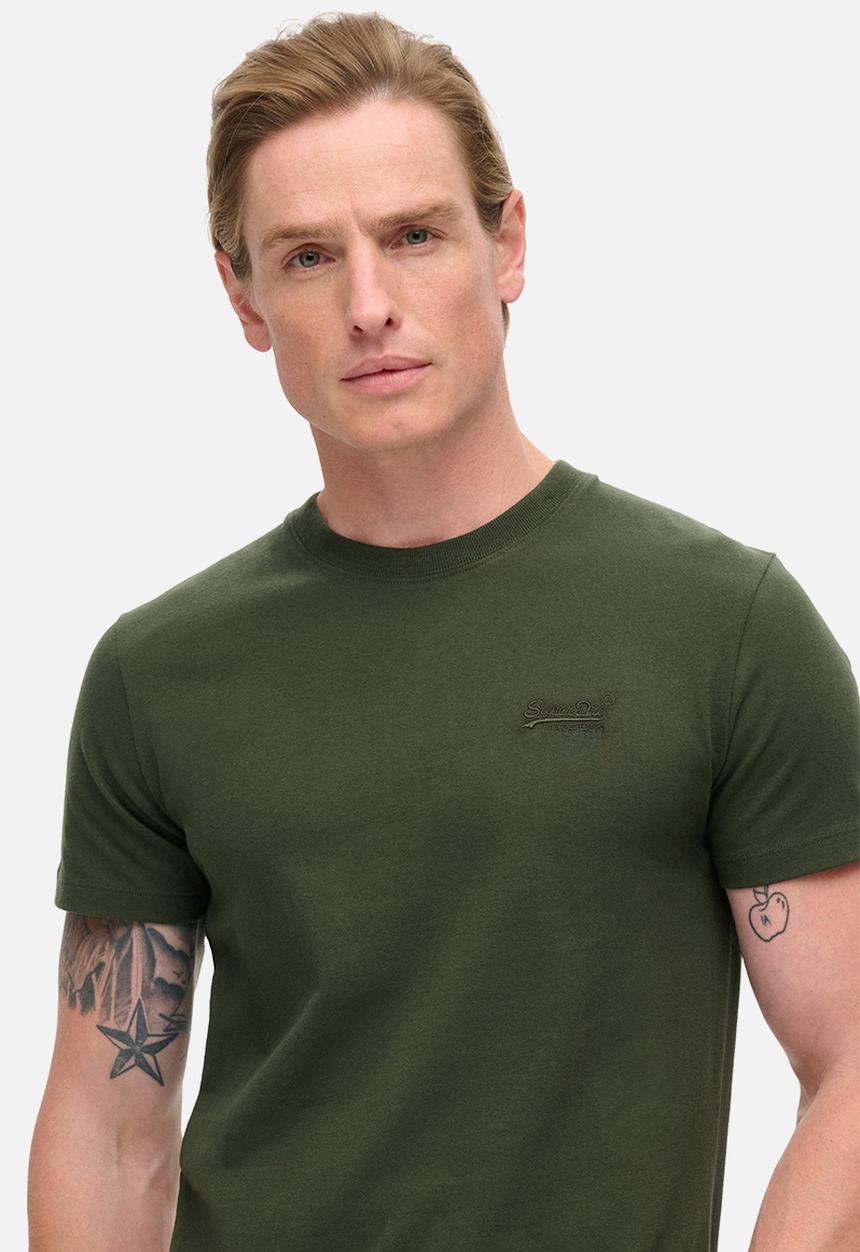 Superdry. - Essential Logo Emb Tee - Duffel Bag Green