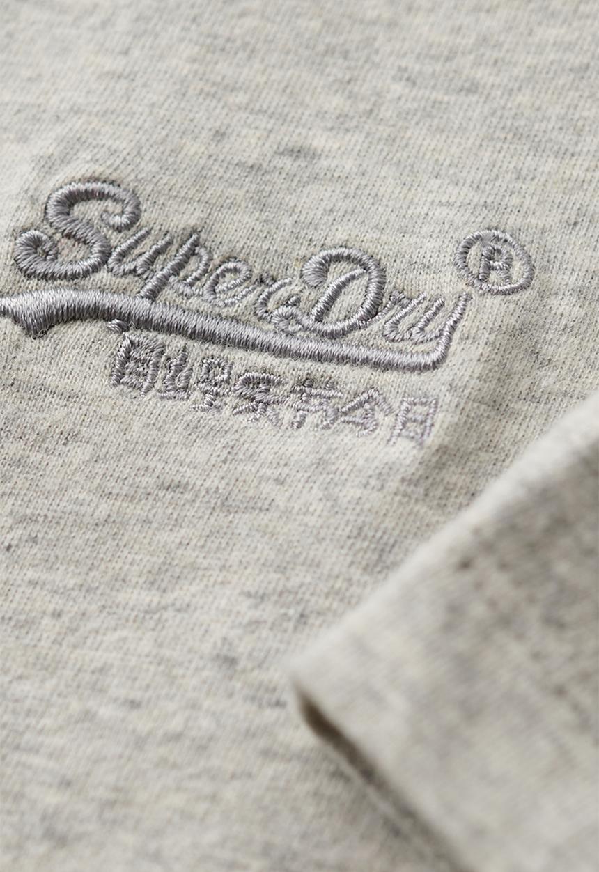 Superdry. - Essential logo emb tee - Grey Fleck Marl