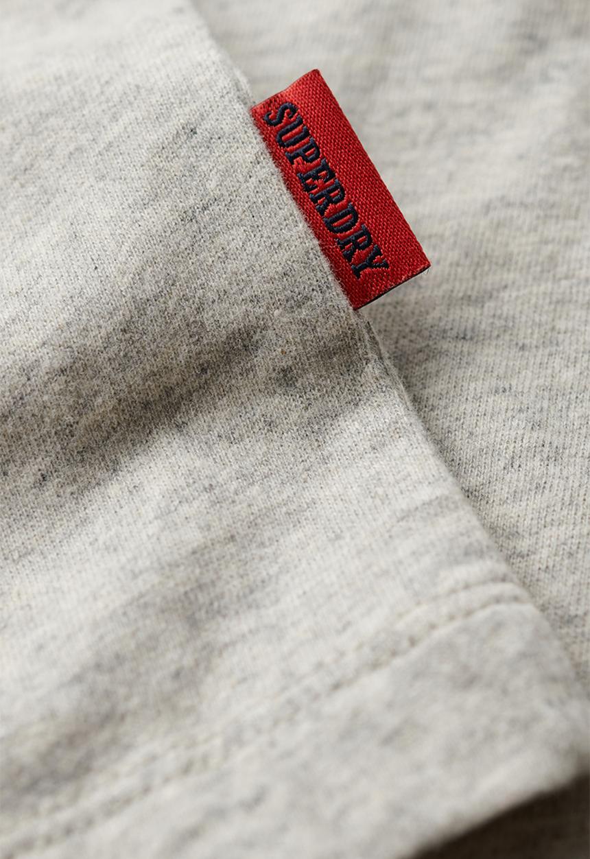 Superdry. - Essential logo emb tee - Grey Fleck Marl