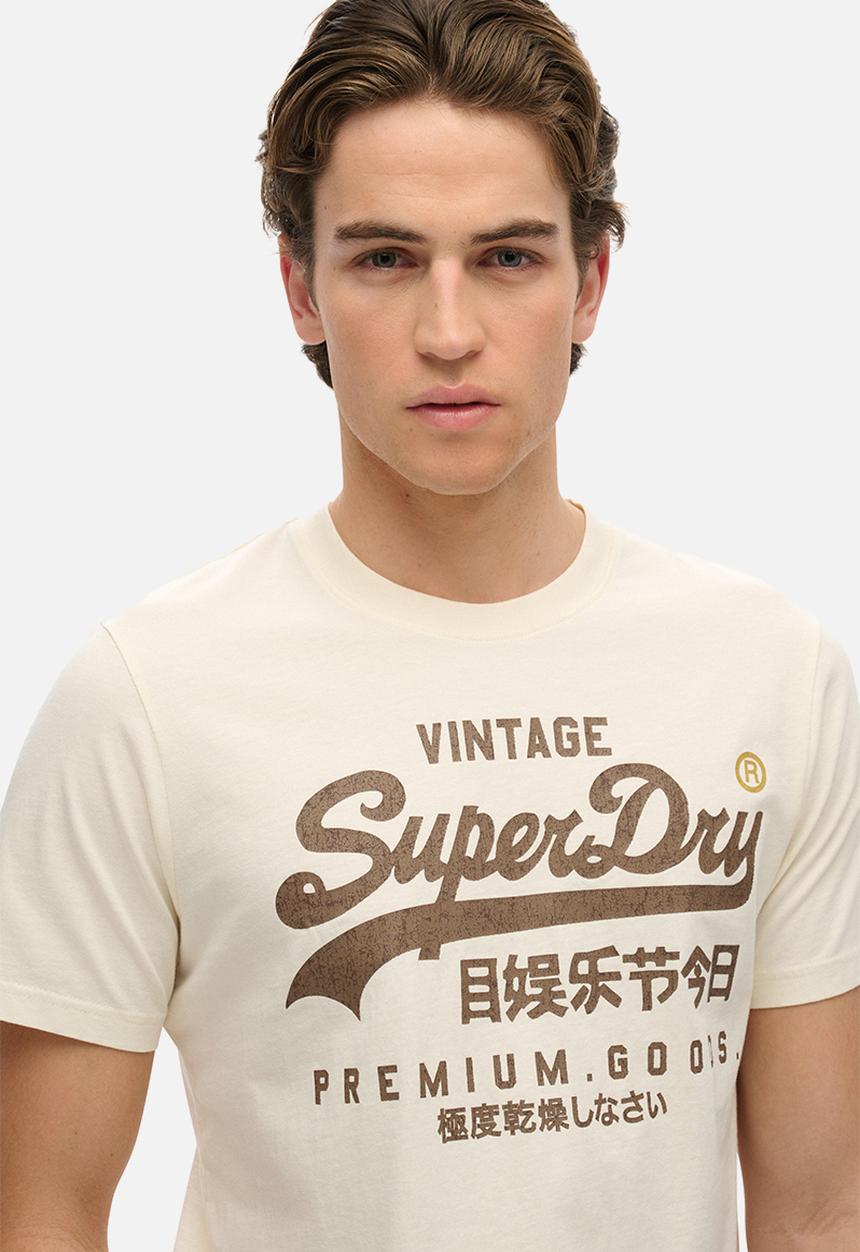 Superdry. - Vl Workwear Relaxed Tee - Riff White