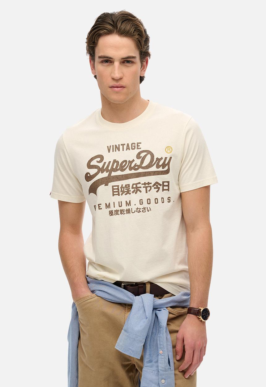 Superdry. - Vl Workwear Relaxed Tee - Riff White