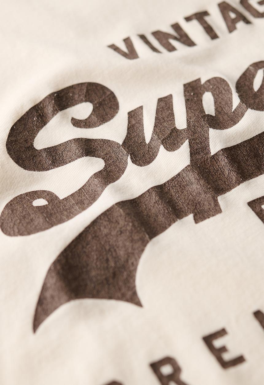 Superdry. - Vl Workwear Relaxed Tee - Riff White