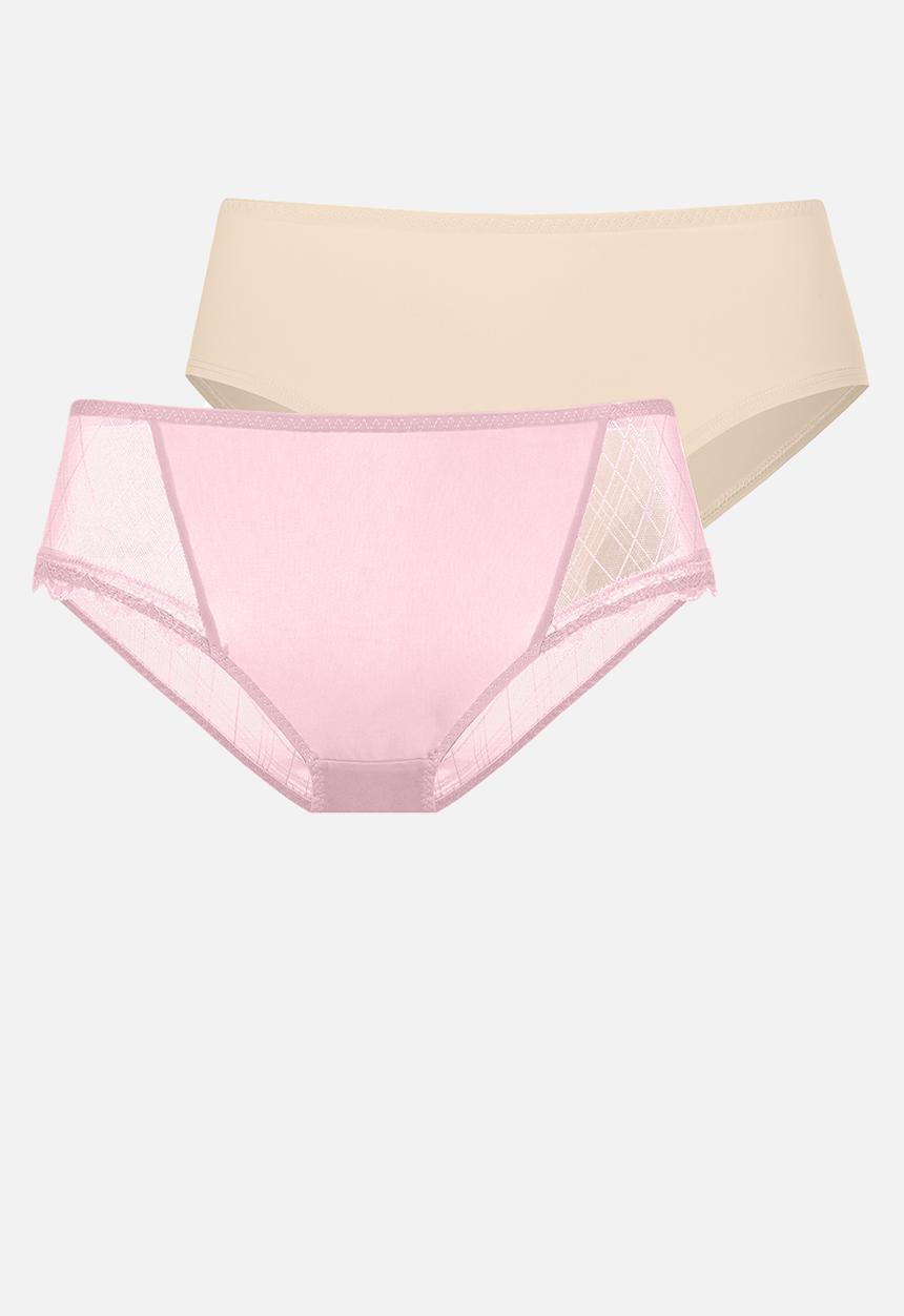 DORINA - Plus Imani 2 pack hipster classic - pink/ivory
