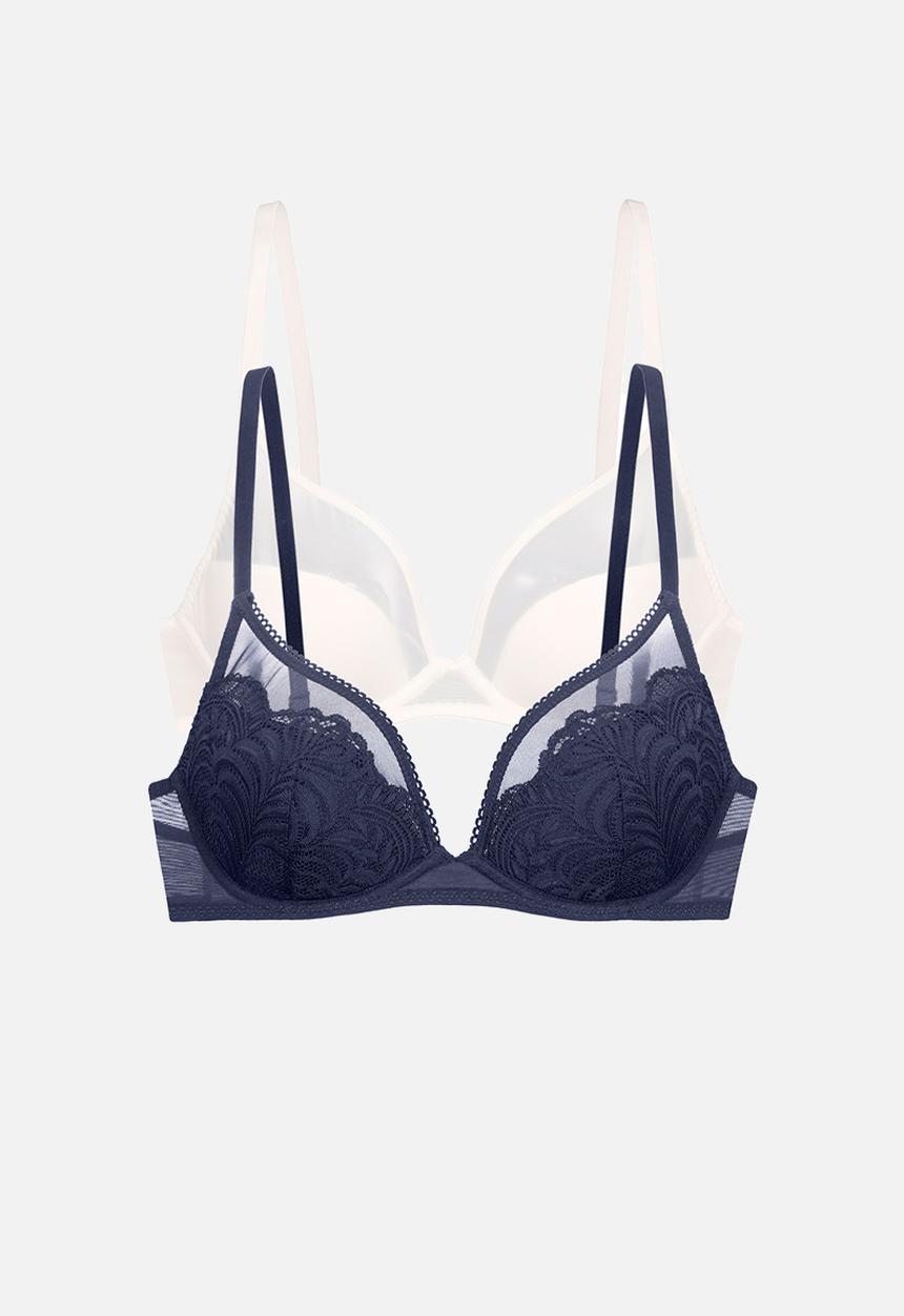 DORINA - Plus Lincoln 2pack plunge - blue/ivory