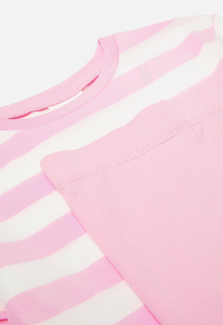 Cotton On - Girls multipack dress and short - fairy pink/stripe