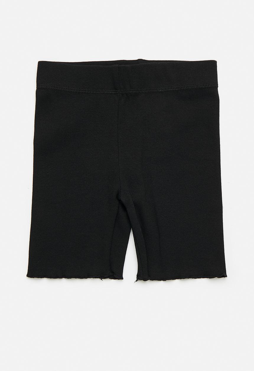Cotton On - Girls multipack hailey bike short - black rib