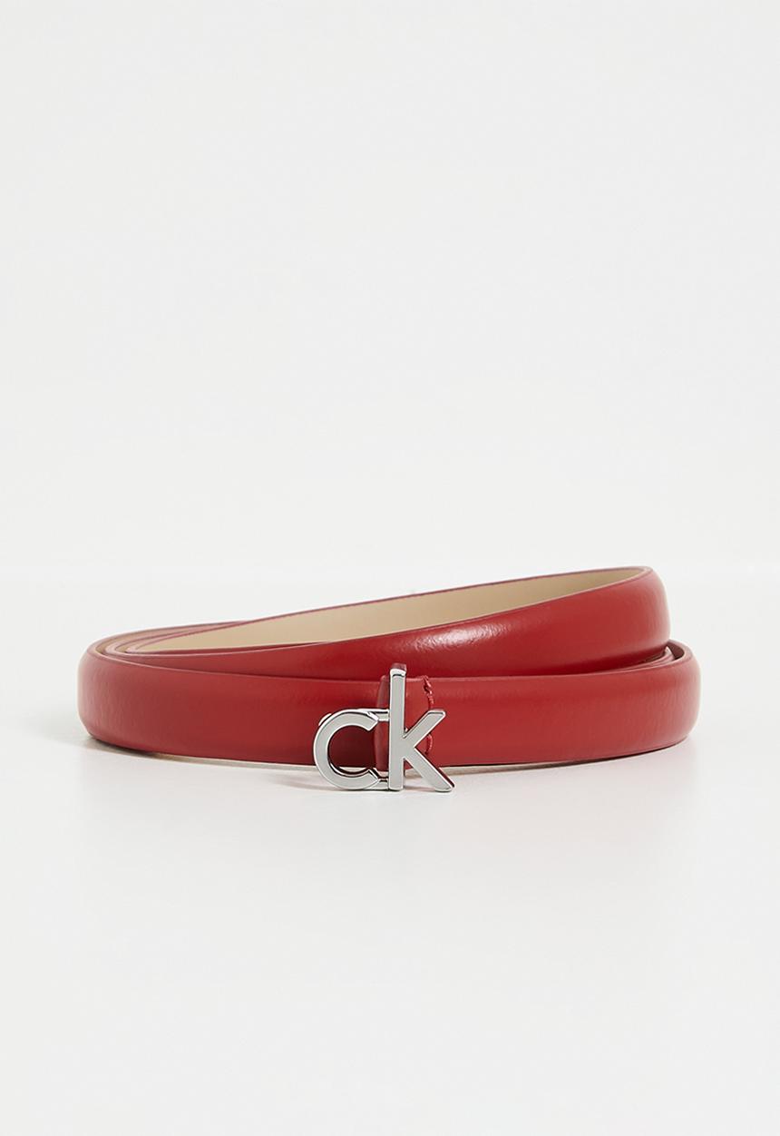 Calvin Klein - Ck buckle skinny belt 1.5 - fire whirl