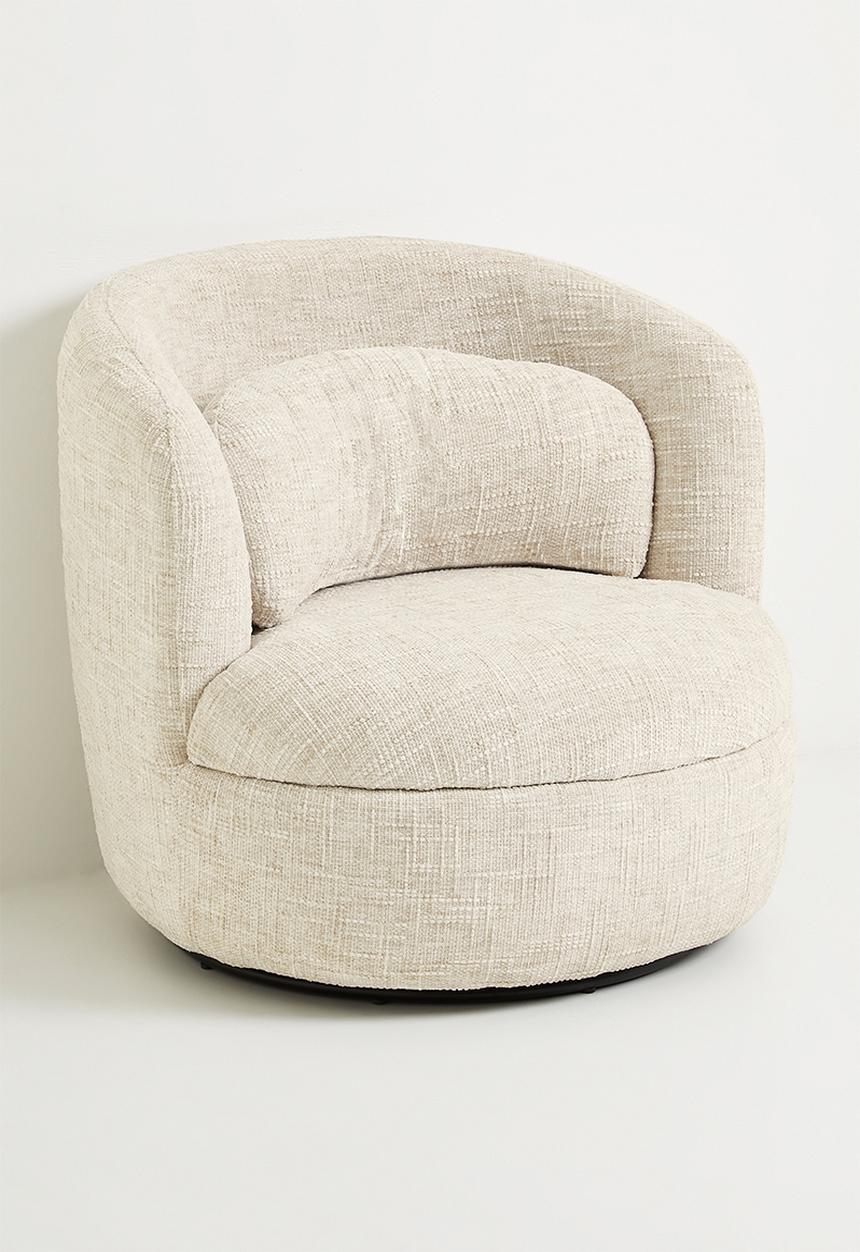 Sixth Floor - Saxon Swivel Chair - Natural