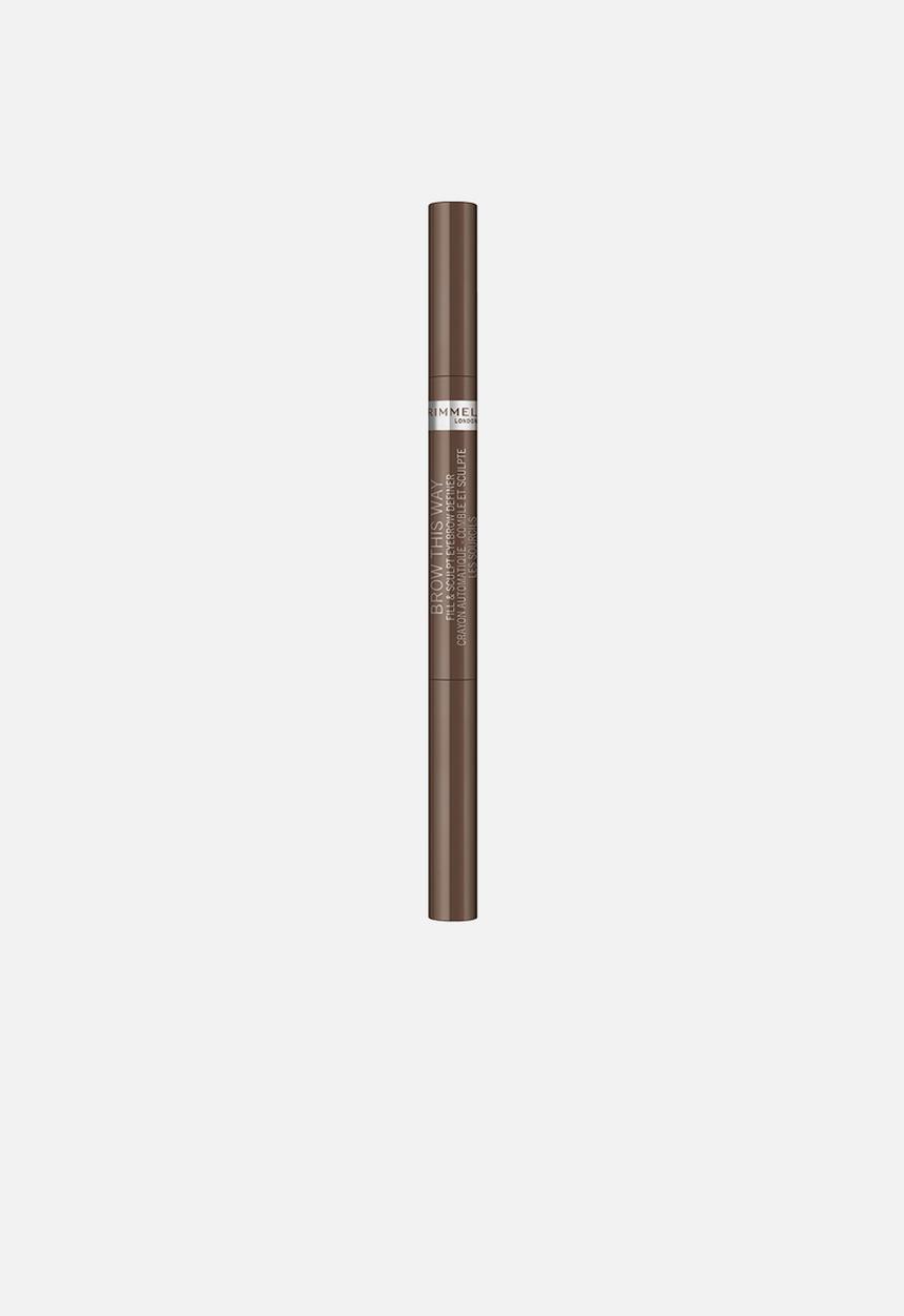 Rimmel - Brow This Way Eyebrow 2in1 Fix - Medium Brown