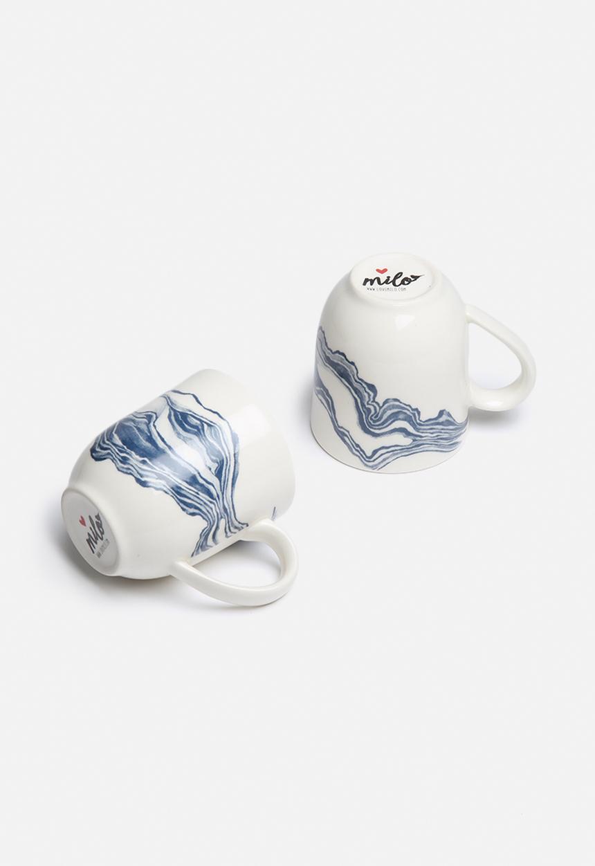 Love Milo - Indigo mug set of 2