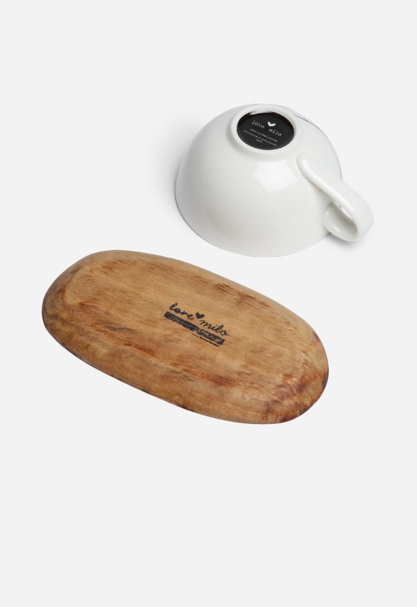 Love Milo - Cappuccino branch cup & saucer set