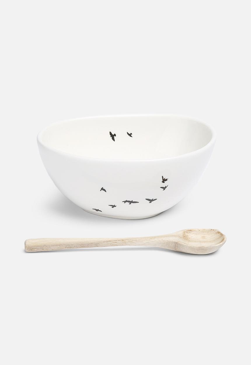 Love Milo - Bird bowl & wooden spoon