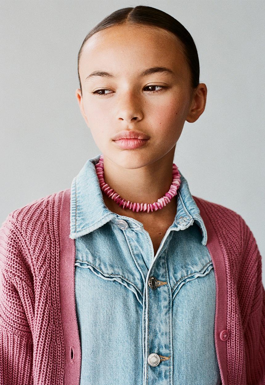 MANGO - Necklace Pinky - Pink