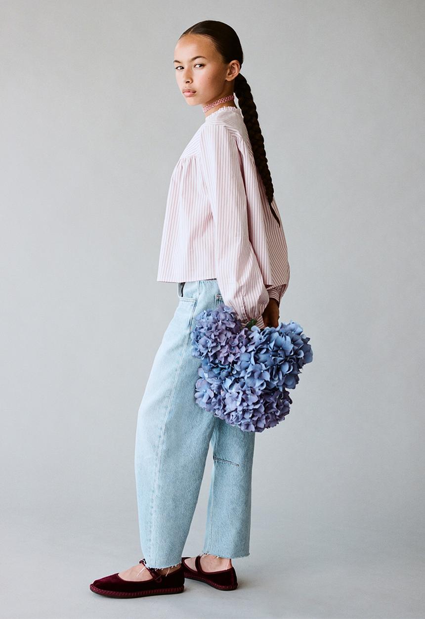 MANGO - Jeans balloon - open blue