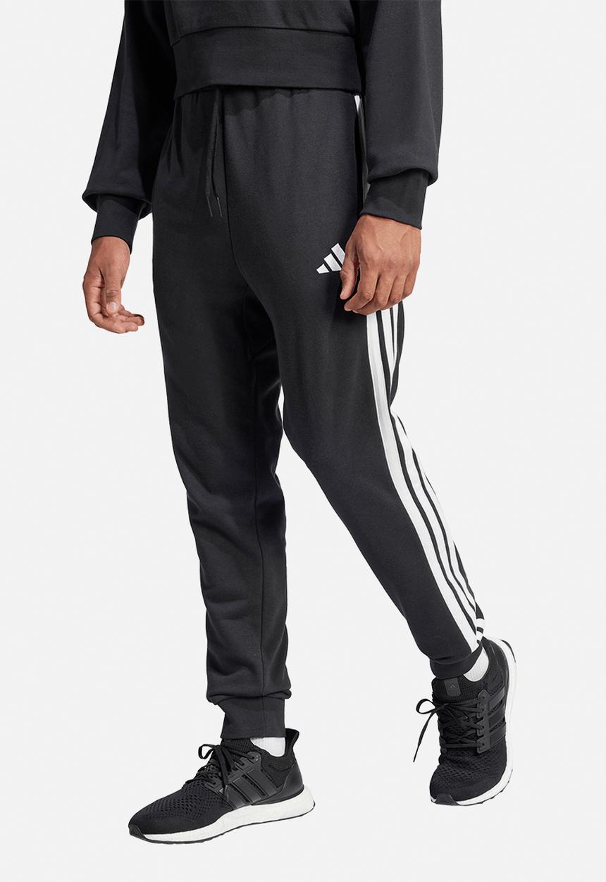 adidas Performance -  Essential 3-Stripes French Terry Joggers - Black/White